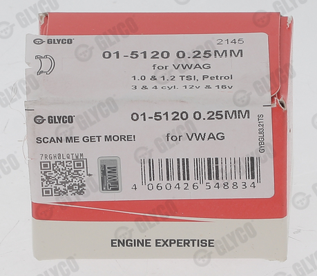 Glyco Drijfstanglager 01-5120 0.25MM