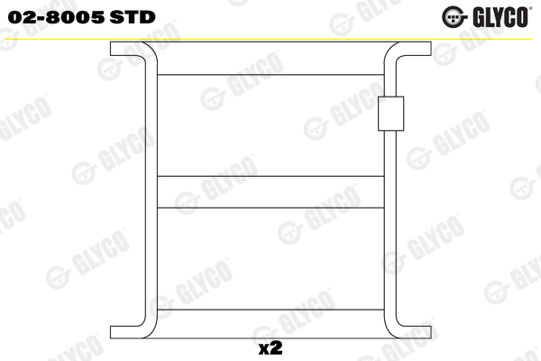 Tuimelaar bus Glyco 02-8005 STD