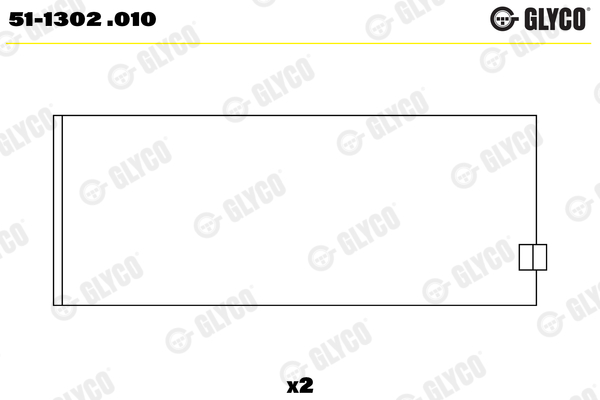 Drijfstanglager Glyco 51-1302 .010