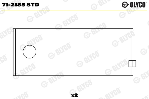 Drijfstanglager Glyco 71-2185 STD