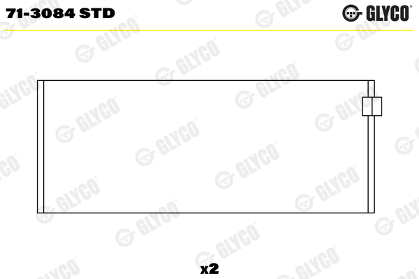 Drijfstanglager Glyco 71-3084 STD