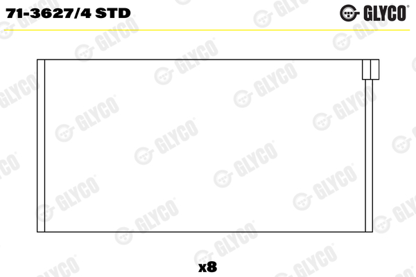 Drijfstanglager Glyco 71-3627/4 STD