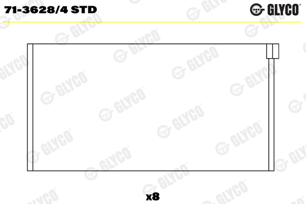 Drijfstanglager Glyco 71-3628/4 STD