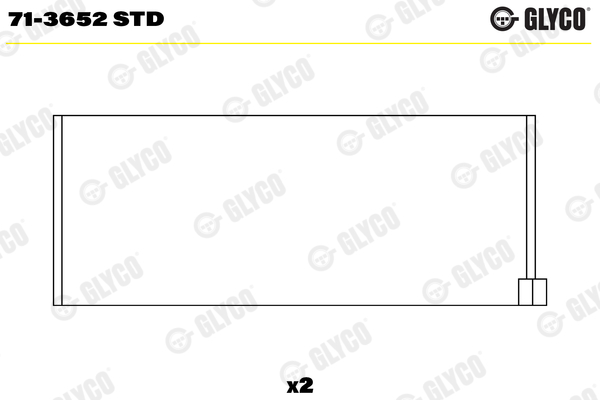 Drijfstanglager Glyco 71-3652 STD