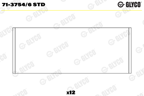 Drijfstanglager Glyco 71-3754/6 STD