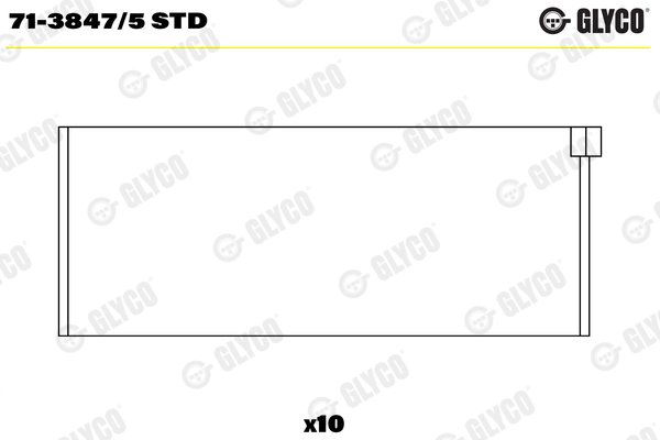 Drijfstanglager Glyco 71-3847/5 STD