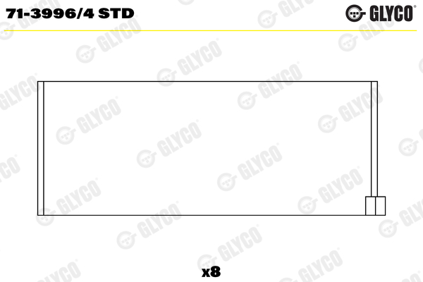 Drijfstanglager Glyco 71-3996/4 STD