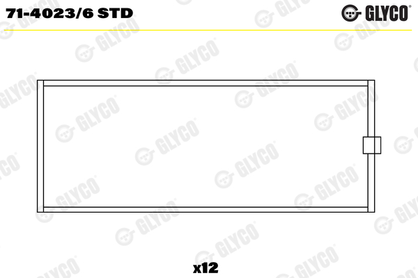 Drijfstanglager Glyco 71-4023/6 STD