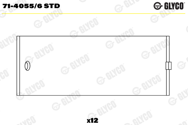 Drijfstanglager Glyco 71-4055/6 STD