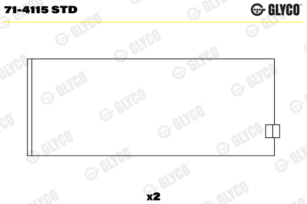 Drijfstanglager Glyco 71-4115 STD