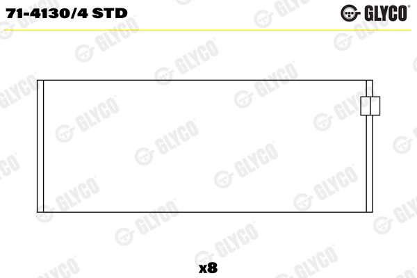 Drijfstanglager Glyco 71-4130/4 STD