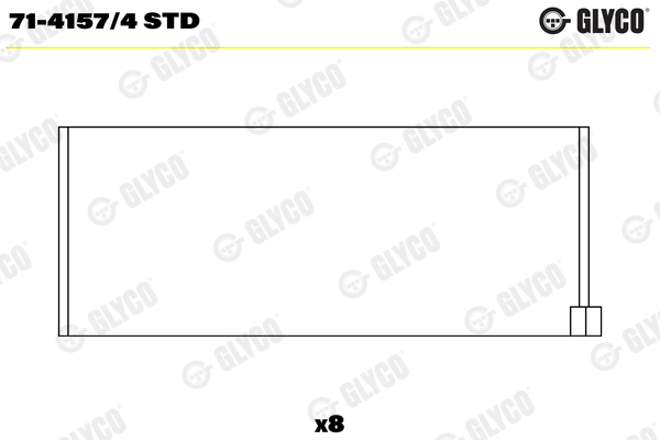 Drijfstanglager Glyco 71-4157/4 STD