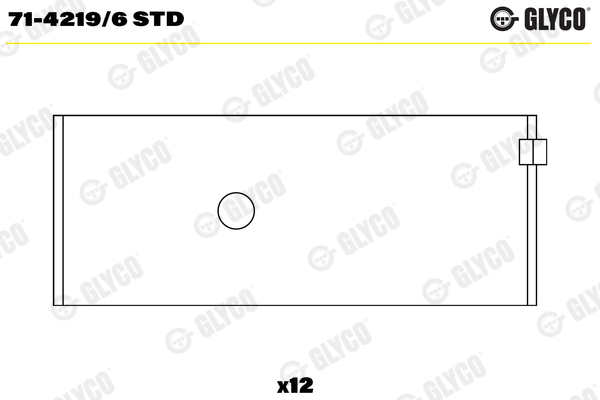 Drijfstanglager Glyco 71-4219/6 STD