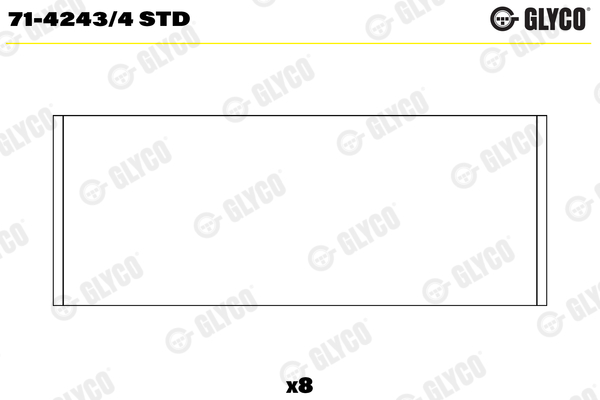 Drijfstanglager Glyco 71-4243/4 STD