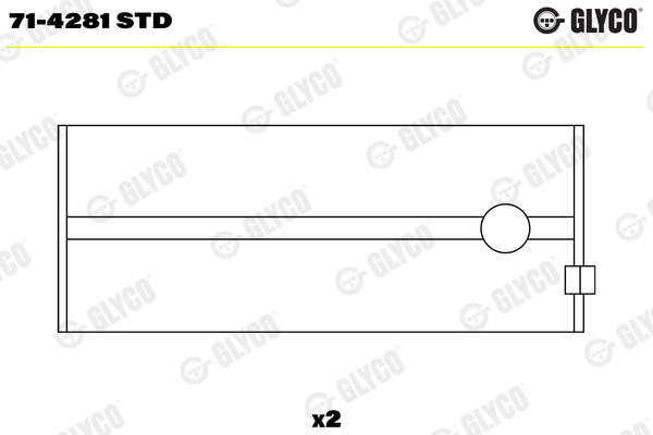 Glyco Drijfstanglager 71-4281 STD