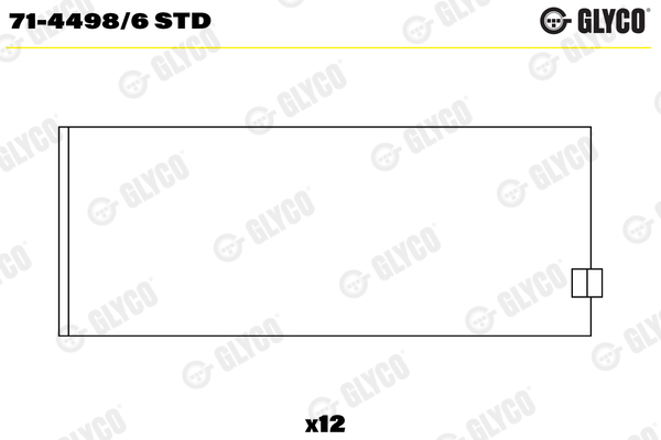 Drijfstanglager Glyco 71-4498/6 STD