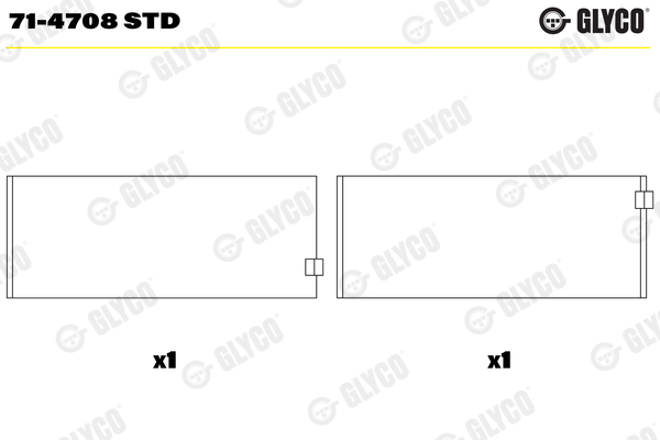 Drijfstanglager Glyco 71-4708 STD