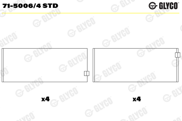 Glyco Drijfstanglager 71-5006/4 STD