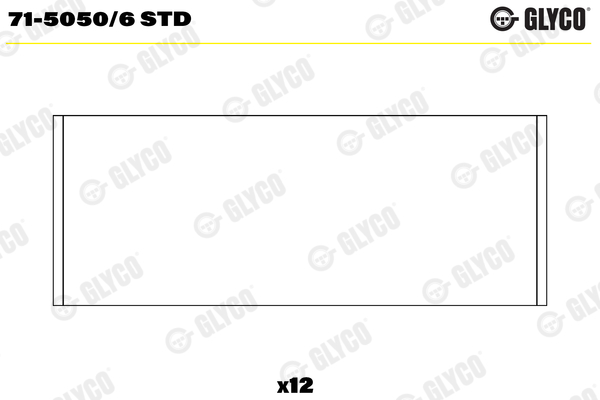 Drijfstanglager Glyco 71-5050/6 STD