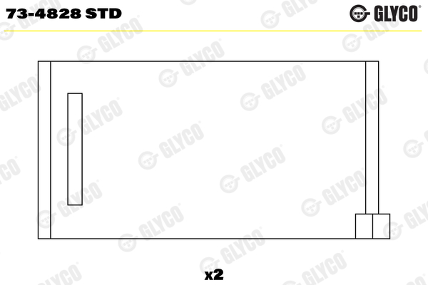 Nokkenaslager Glyco 73-4828 STD