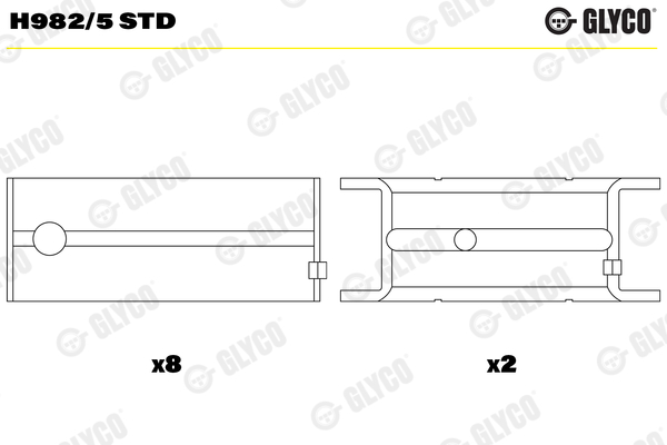 Hoofdlager Glyco H982/5 STD