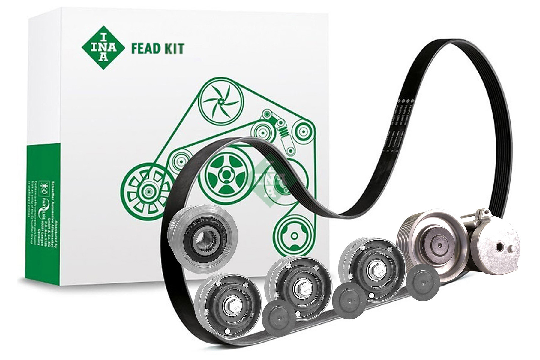 Poly V-riem set INA 529 4200 10