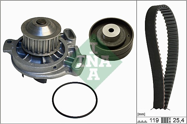 Distributieriem kit inclusief waterpomp INA 530 0152 30