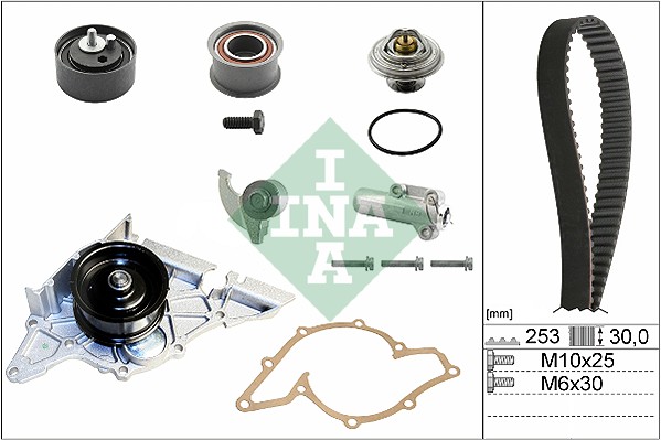 Distributieriem kit inclusief waterpomp INA 530 0179 30
