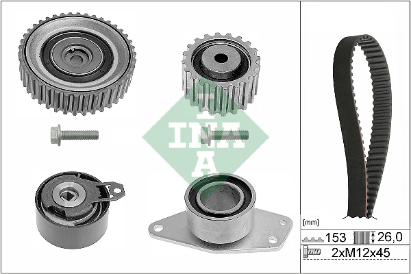 Distributieriem kit INA 530 0194 10