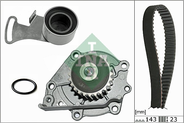 Distributieriem kit inclusief waterpomp INA 530 0242 30