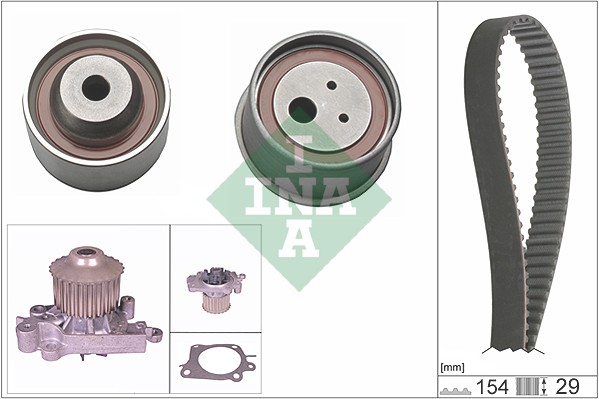 Distributieriem kit inclusief waterpomp INA 530 0307 30