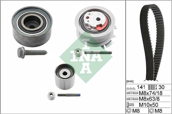 Distributieriem kit INA 530 0405 10