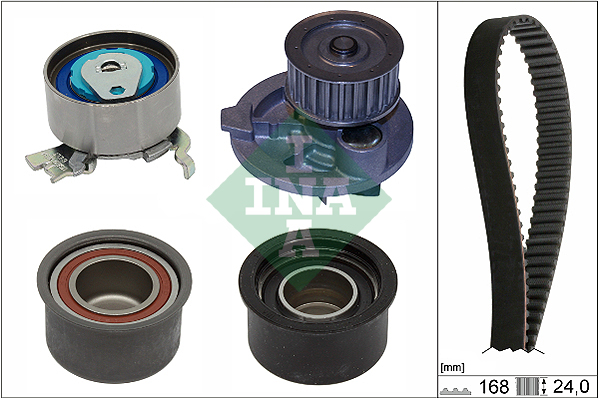 Distributieriem kit inclusief waterpomp INA 530 0444 30