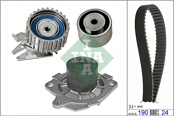 Distributieriem kit inclusief waterpomp INA 530 0620 30