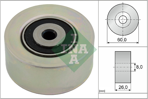 Geleiderol (poly) V-riem INA 531 0550 10