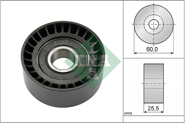 Geleiderol (poly) V-riem INA 532 0243 10