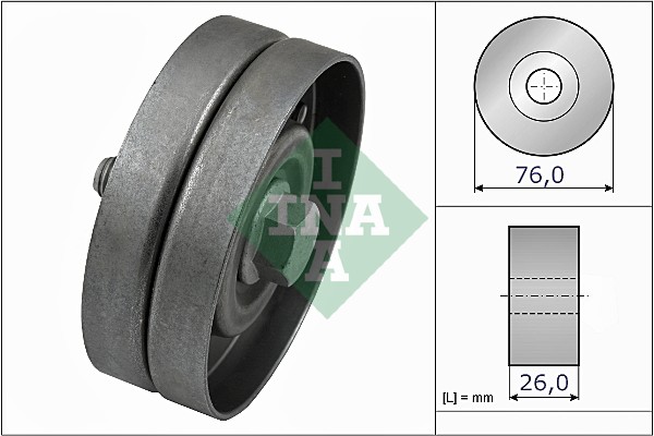 Geleiderol (poly) V-riem INA 532 0326 30