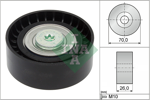 Geleiderol (poly) V-riem INA 532 0434 10