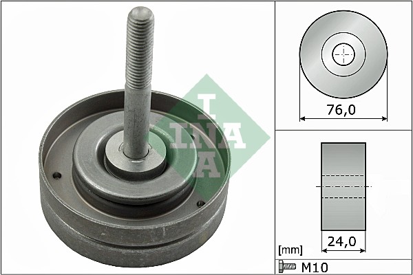 Geleiderol (poly) V-riem INA 532 0500 10