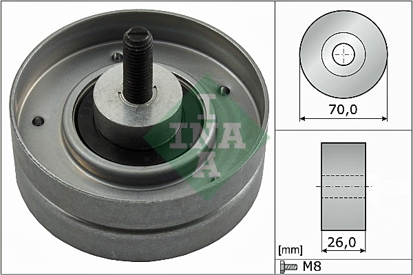 Geleiderol (poly) V-riem INA 532 0524 10