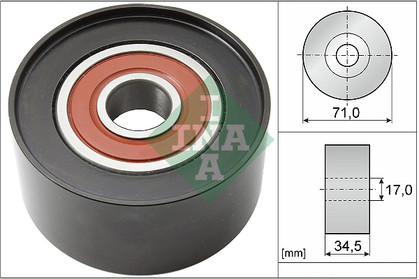 Geleiderol (poly) V-riem INA 532 0542 10