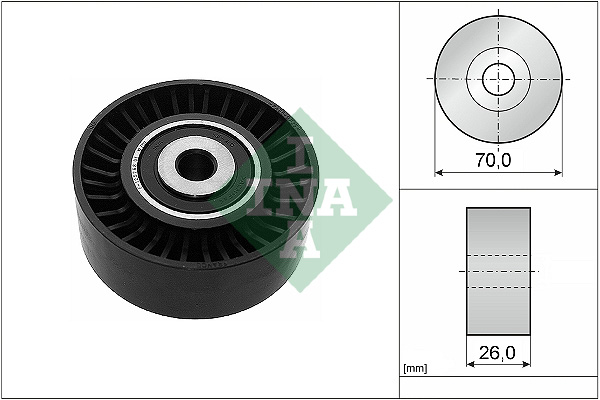 Geleiderol (poly) V-riem INA 532 0544 10