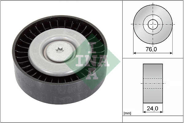 Geleiderol (poly) V-riem INA 532 0558 10