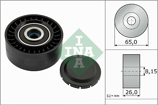 Geleiderol (poly) V-riem INA 532 0564 10