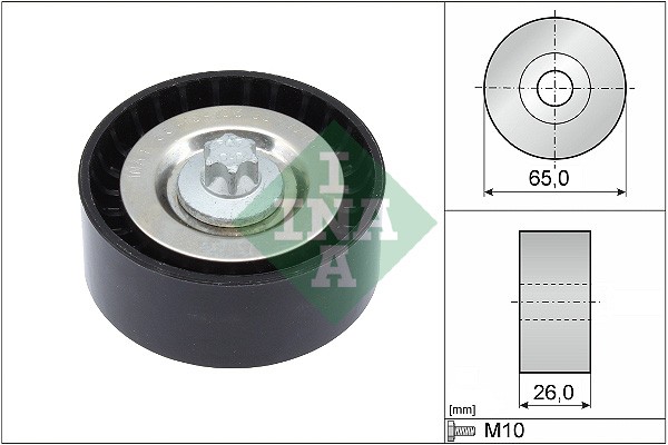 Geleiderol (poly) V-riem INA 532 0570 10