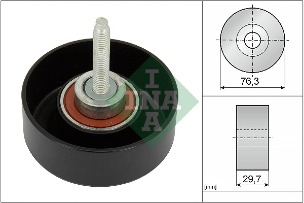 Geleiderol (poly) V-riem INA 532 0651 10