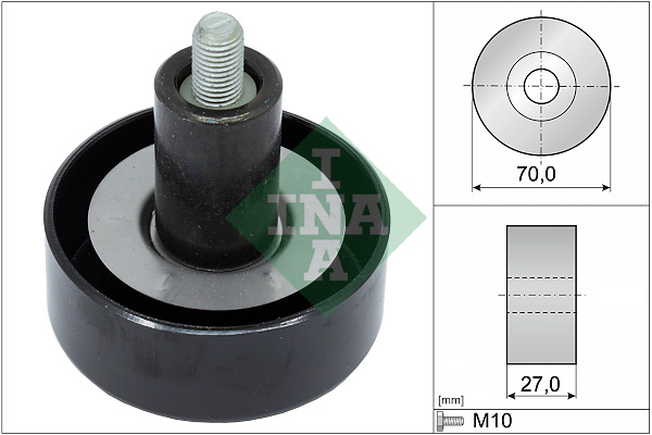 Geleiderol (poly) V-riem INA 532 0657 10