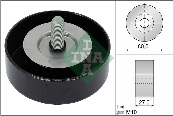 Geleiderol (poly) V-riem INA 532 0658 10