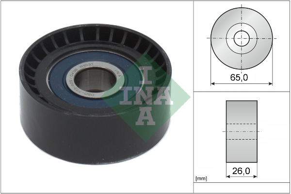 Geleiderol (poly) V-riem INA 532 0666 10