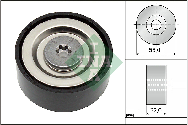 Geleiderol (poly) V-riem INA 532 0720 10